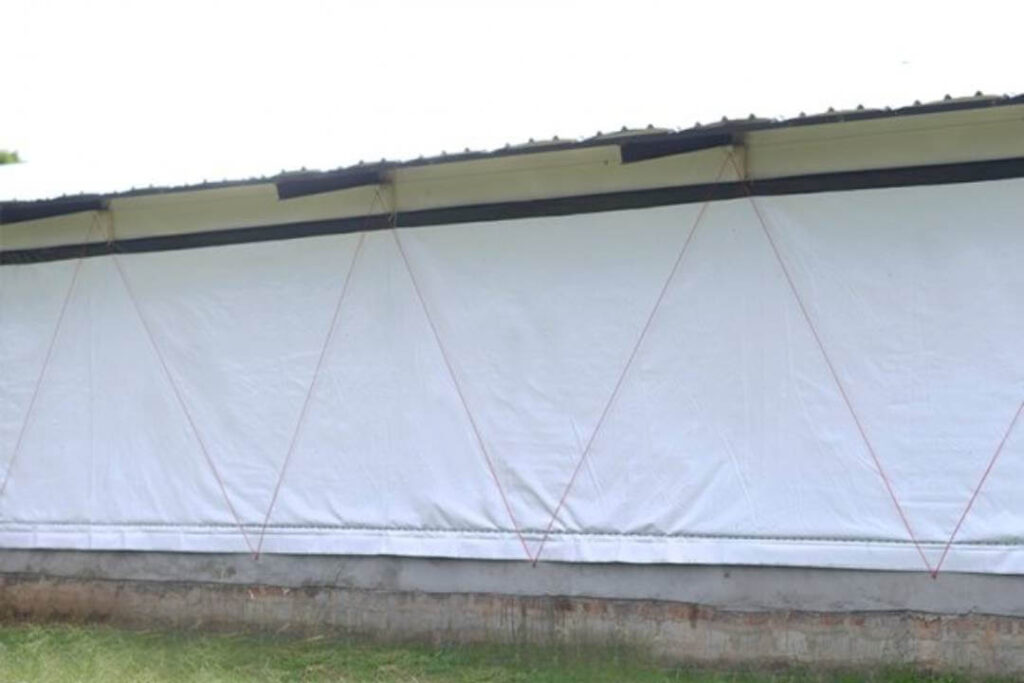 A poultry curtain greatly benefits farmers as it keeps their birds safe from harm.