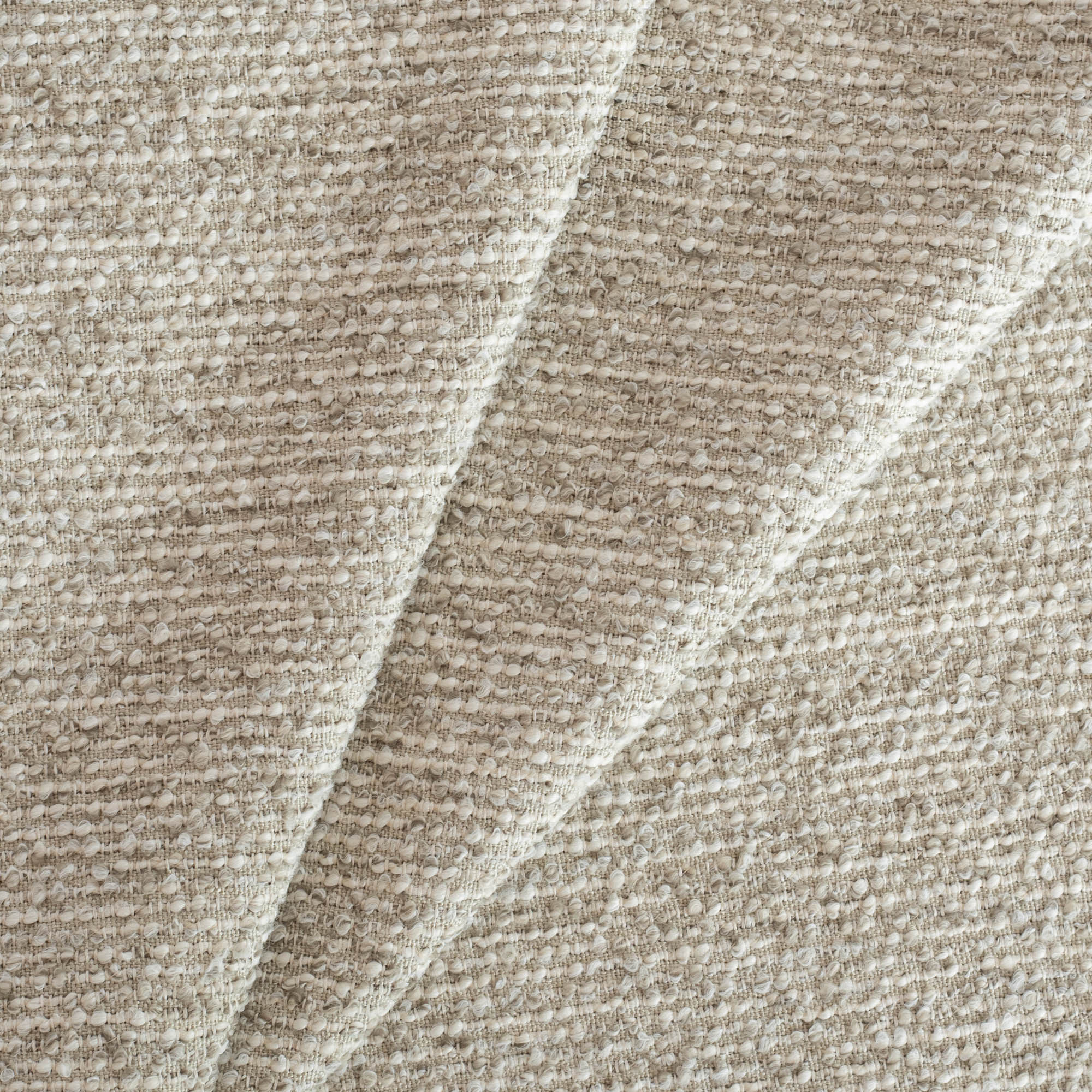 Beige Color Linen Look Fabric
