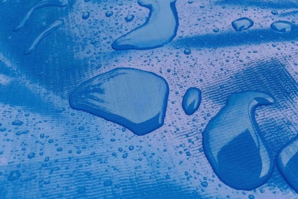 A waterproof tarp is designed to keep water out completely.